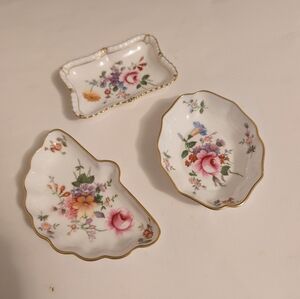 Royal Crown Derby "Derby Posies" bone china pin or trinket dishes